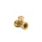Quickfitting 1in Push-to-Connect x 1in Push-to-Connect x 3/4in Push-to-Connect Brass Reducing Tee Fitting LF835R - alternate 1